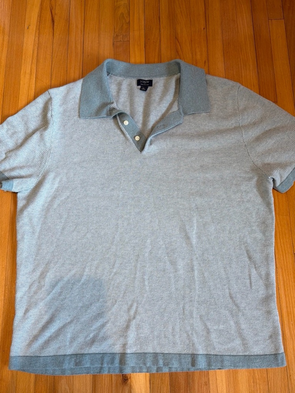 J. Crew Men’s Pale Blue Knit Polo